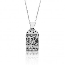 Gümüş Silindir Cevşen Dualı Kolye