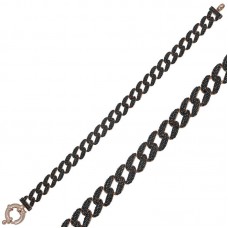 Gümüş Siyah Taşlı Gurmet Bayan Bileklik