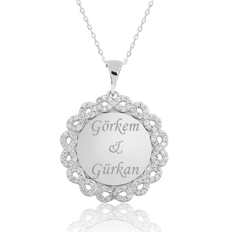 Gümüş Kişiye Özel Sonsuzluk İsimli Kolye Gümüş Kişiye Özel Sonsuzluk İsimli Kolye