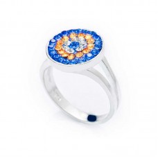 Gümüş Nazarlı Bayan Yüzük