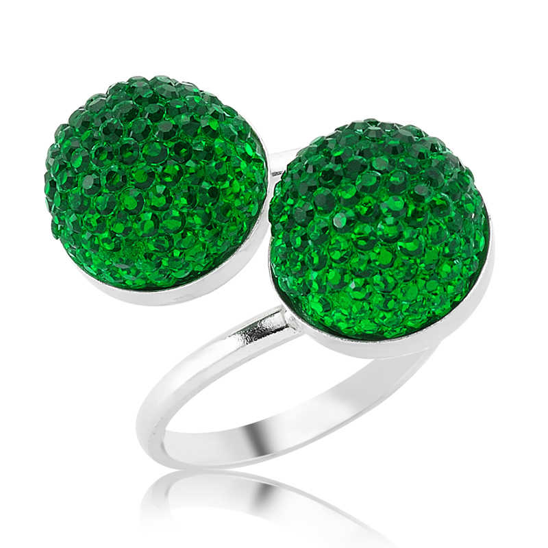 Gümüş Kristal Taşlı Bayan Yüzük Gümüş Kristal Taşlı Bayan Yüzük