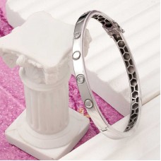 Gümüş Taşlı Vida Kadın Bilezik