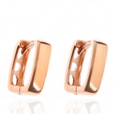 Gümüş Taşsız J Bayan Küpe