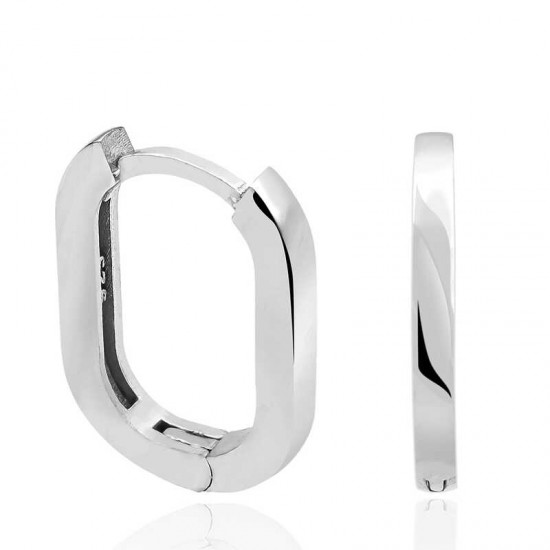 Gümüş Taşsız J Kadın Küpe Gümüş Taşsız J Kadın Küpe