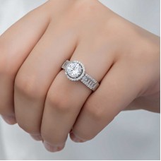 Gümüş Tek Taş Kadın Yüzük