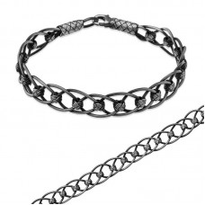 ​Gümüş Toplu El Sarması Kazaziye Unisex Bileklik