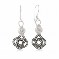 ​Gümüş Trabzon Örmesi Kazaz Kadın Küpe