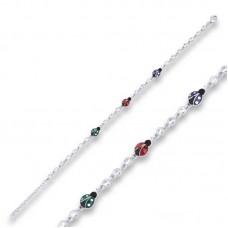 Gümüş Uğur Böceği Bayan Bileklik