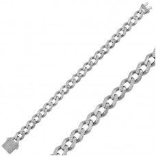 Gümüş Unisex Taşlı Gurmet Bileklik