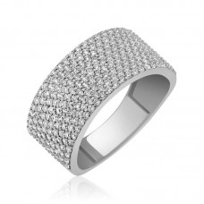 Gümüş Yarım Tamtur Bayan Yüzük