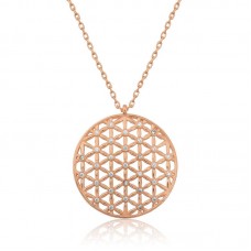 ​​​Gümüş Yaşam Çiçeği Kolye