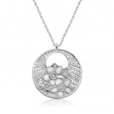 Gümüş Yaşam Çiçeği Kolye