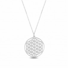 ​​Gümüş Yaşam Çiçeği Kolye