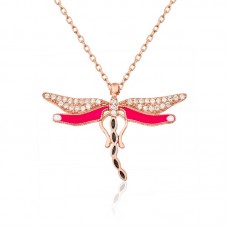 Gümüş Yusufçuk Bayan Kolye