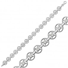 Gümüş Yuvarlak Su Yolu Bayan Bileklik