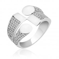 Gümüş Zirkon Taşlı Bayan Yüzük