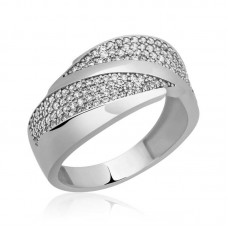 Gümüş Zirkon Taşlı Bayan Yüzük