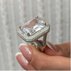 Gümüş Zirkon Taşlı Kadın Yüzük