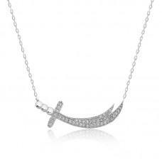 Gümüş Zülfikar Kılıcı Kadın Kolye