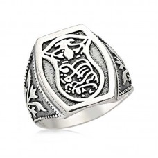 Gümüş Kadem-i Şerif Erkek Yüzük