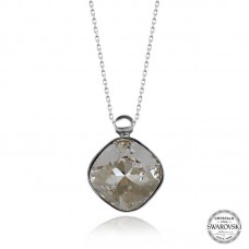 Swarovski Crystal Taşlı Gümüş Kadın Kolye