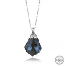 Swarovski Crystal Taşlı Gümüş Kadın Kolye