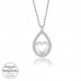 Swarovski Taşlı Gümüş Damla Kalp Bayan Kolye Swarovski Taşlı Gümüş Damla Kalp Bayan Kolye