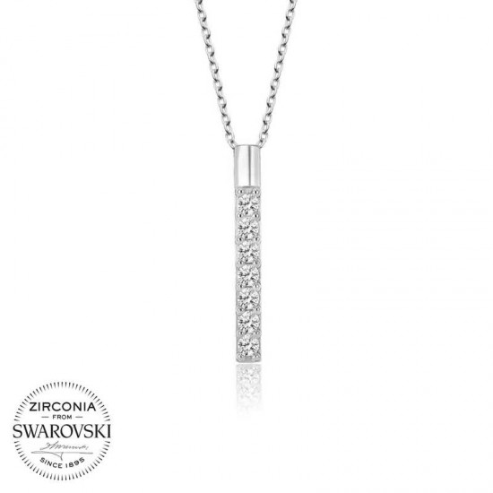 Swarovski Taşlı Gümüş Yeditaş Bayan Kolye Swarovski Taşlı Gümüş Yeditaş Bayan Kolye