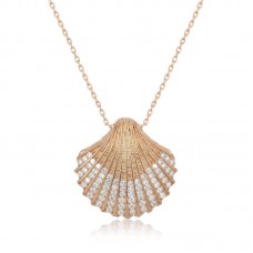 Gümüş İstiridye Bayan Kolye