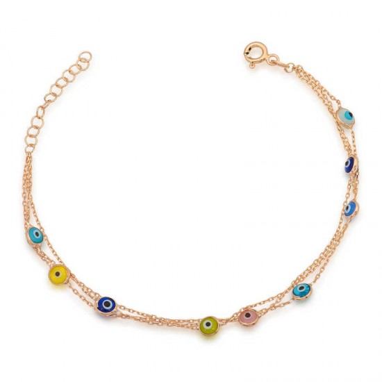 Gümüş Rose Nazar Bayan Bileklik Gümüş Rose Nazar Bayan Bileklik