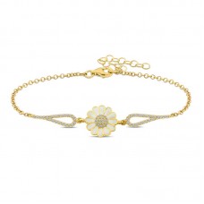 ​Gümüş Gold Papatya Bileklik