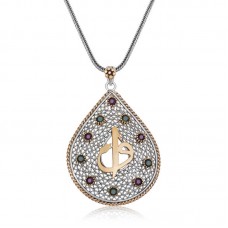 Gümüş Elif Vav Otantik Bayan Kolye