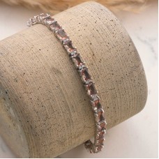 ​Gümüş Kare Zultanit Taşlı Kadın Bileklik