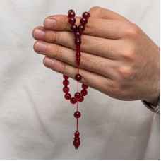 Yuvarlak Sıkma Kehribar Tesbih