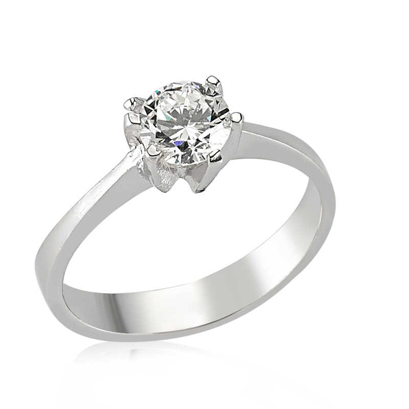 Gümüş Tek Taş Bayan Yüzük Gümüş Tek Taş Bayan Yüzük