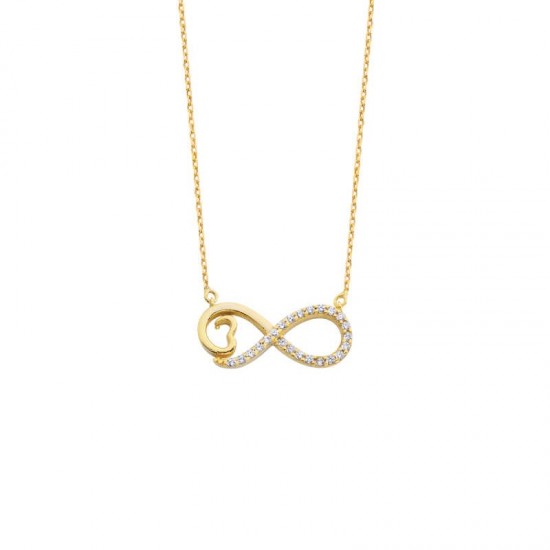 Sonsuzluk Kalpli Gümüş Kolye  GMS1025