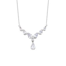 V Damla Gümüş Kolye GMS1384