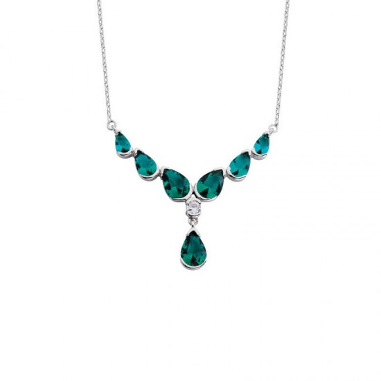 V Damla Gümüş Kolye GMS1386 V Damla Gümüş Kolye GMS1386