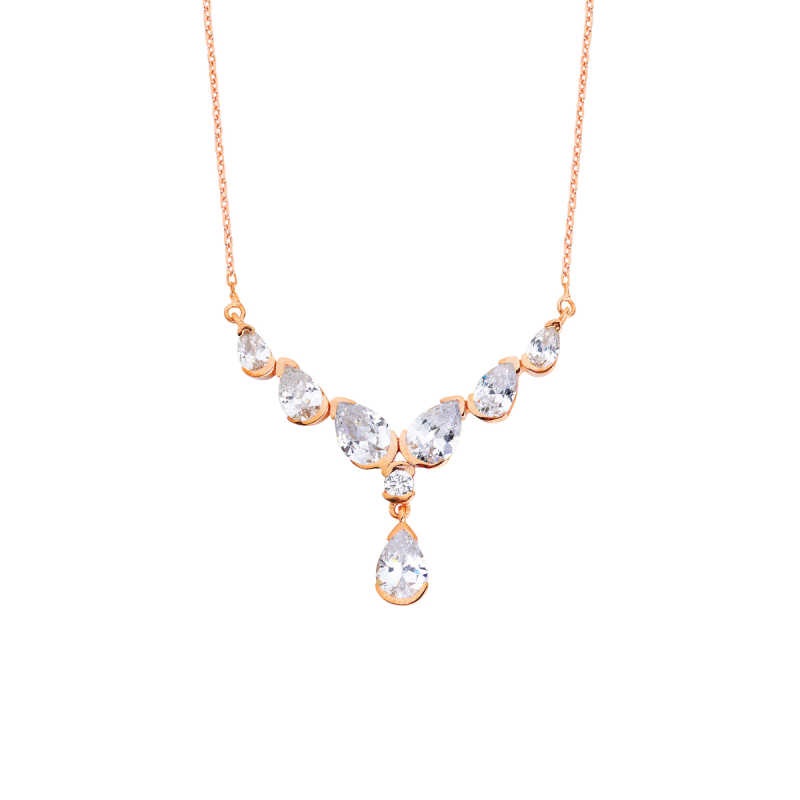 V Damla Gümüş Kolye GMS1387 V Damla Gümüş Kolye GMS1387