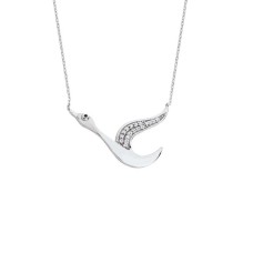 Turna Gümüş Kolye  GMS1389