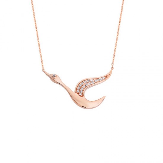 Turna Gümüş Kolye  GMS1390