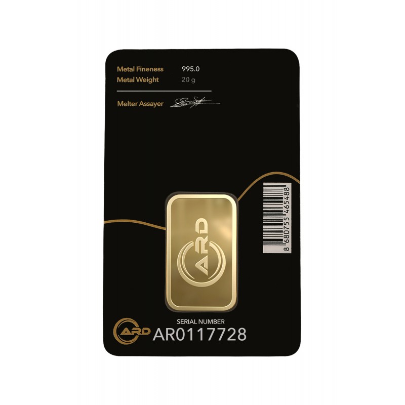 20 gr 24 Ayar ARD Gram Külçe Altın