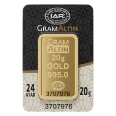 20 gr 24 Ayar İAR Gram Külçe Altın