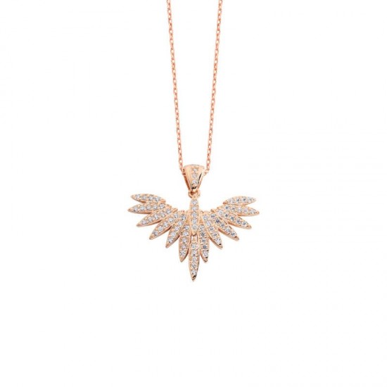 Şans Meleği Gümüş Kolye  GMS1063