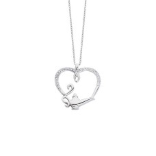 Kalpli Sihirli Lamba Gümüş Kolye  GMS1716