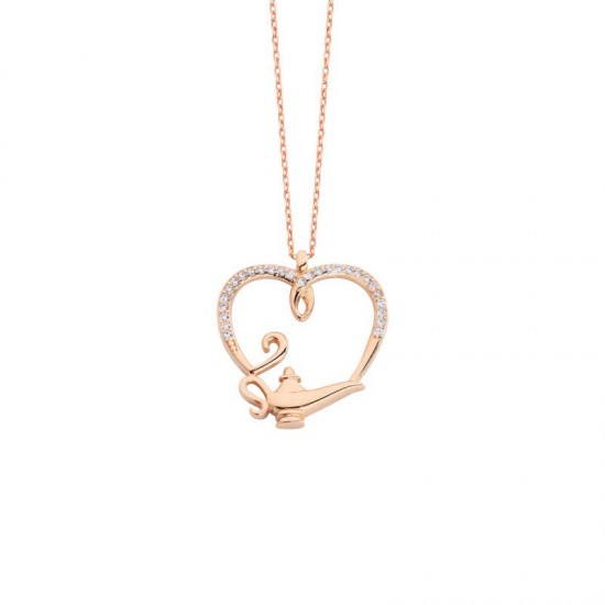 Kalpli Sihirli Lamba Gümüş Kolye  GMS1717