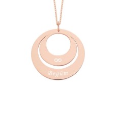 İsimli Halka Levha Gümüş Kolye GMS1286