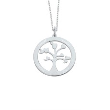 İsimli Hayat Ağacı Gümüş Kolye GMS1133