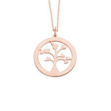 İsimli Hayat Ağacı Gümüş Kolye GMS1135