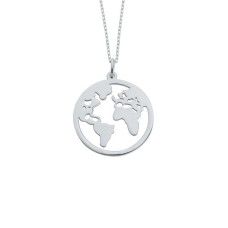 Dünya Gümüş Kolye GMS1136